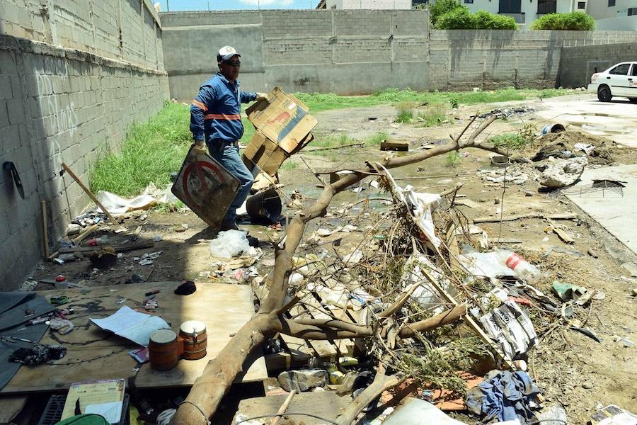 Recuperan un terreno privado donde indigentes acumulaban basura