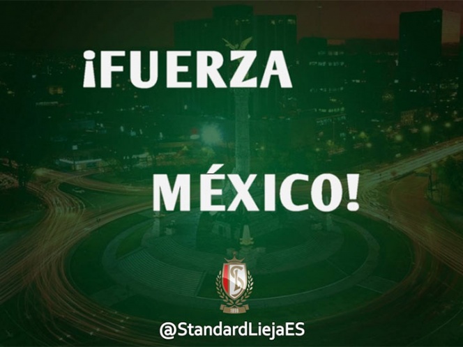 Equipos y jugadores mandan fuerza a México tras sismo