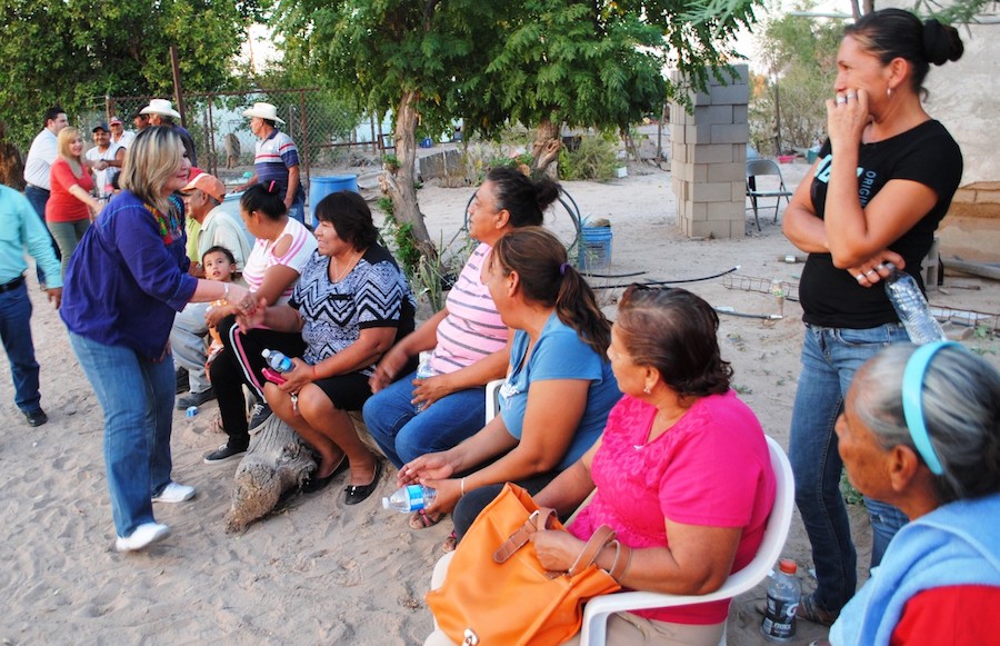 Asume Karina García compromiso de rehabilitar pozo de agua del ejido Morelos