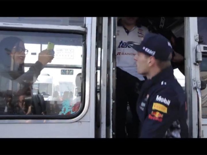 Así fue el recorrido de Verstappen en microbús