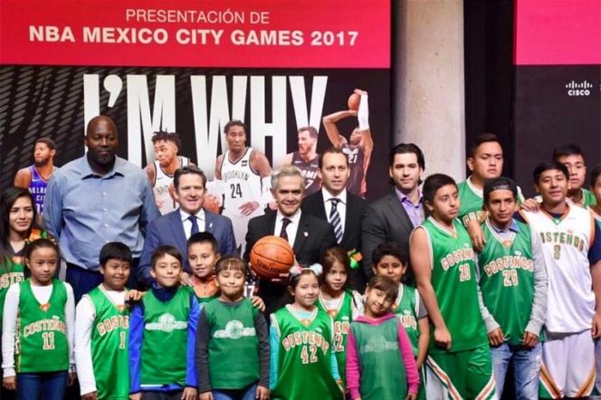Autoridades presumen derrama económica de la NBA en México