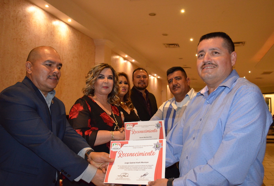 Conmemoran a policías de Caborca en su día
