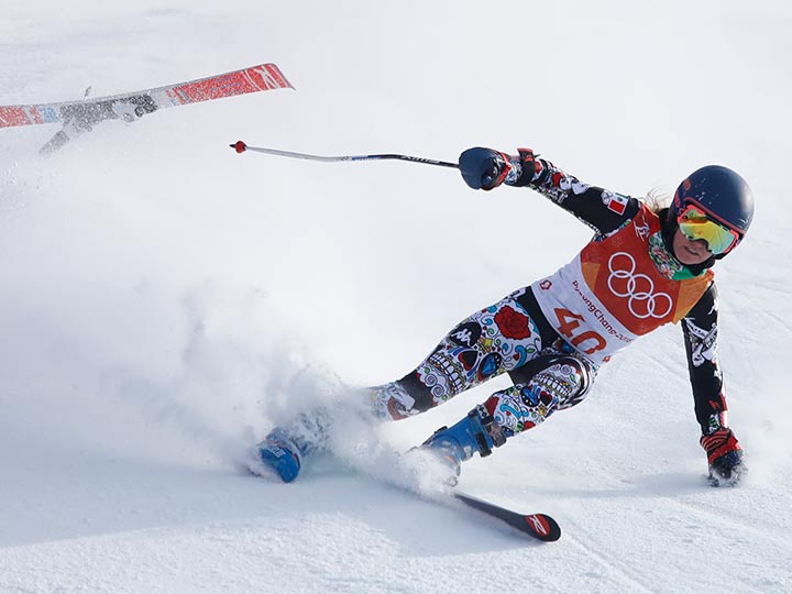 Mexicana sufre caída tras ruptura de ski en Olímpicos
