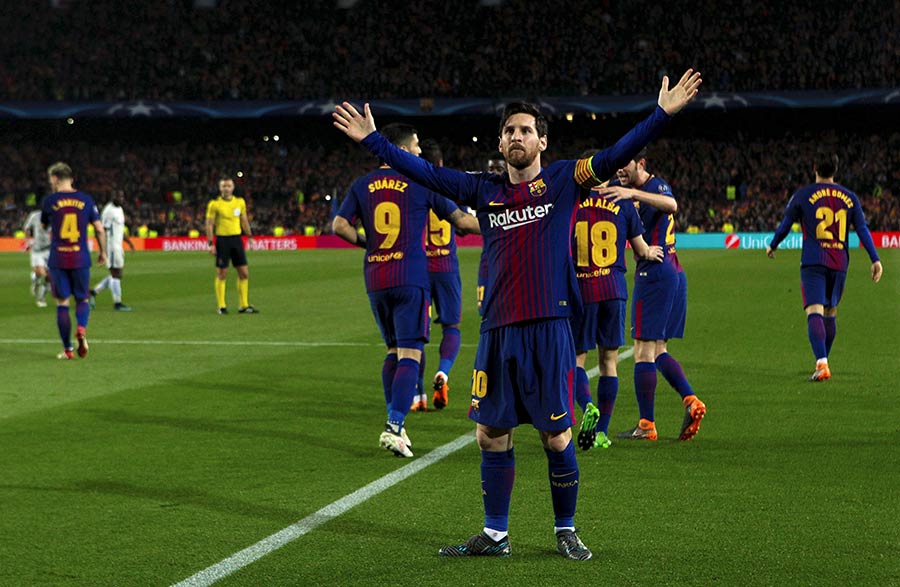 Messi llega al centenario y guía al Barça a cuartos