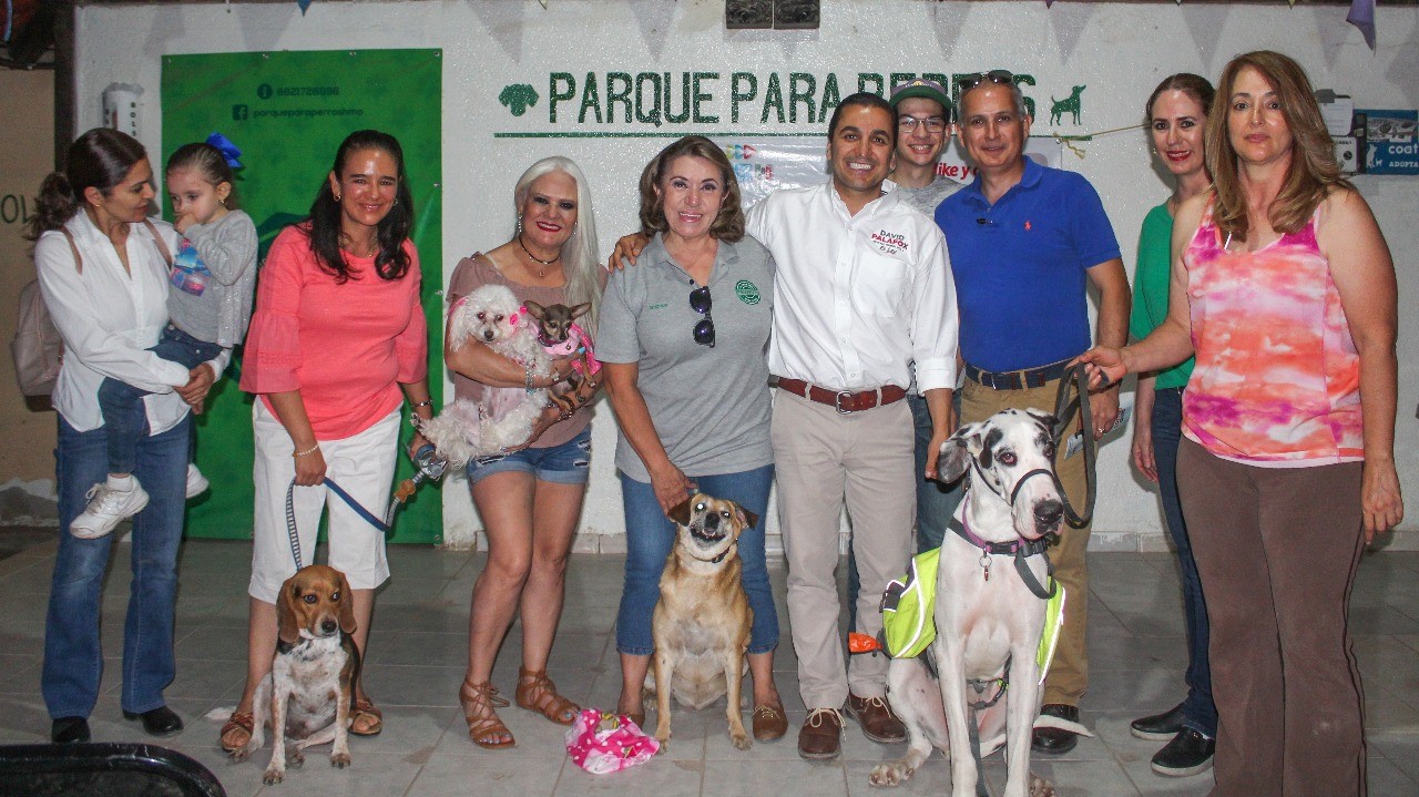 Se compromete David Palafox a rehabilitar el único parque para perros en Hermosillo Se compromete David Palafox a rehabilitar el único parque para perros en Hermosillo