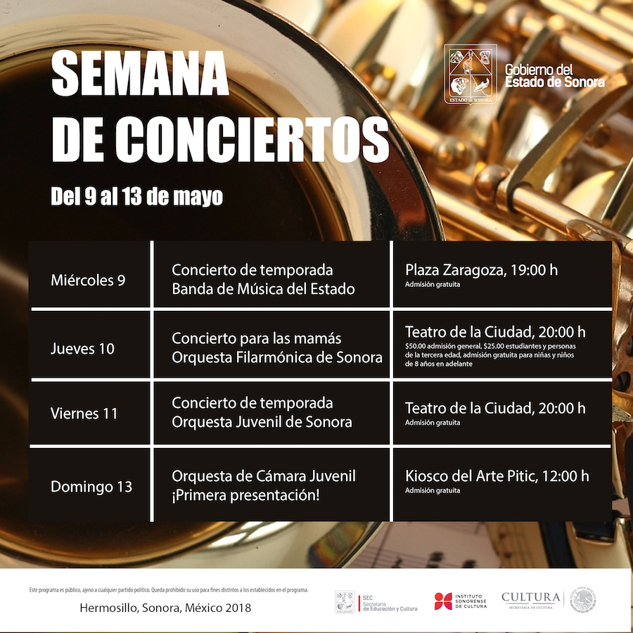 Invita ISC a disfrutar semana de conciertos