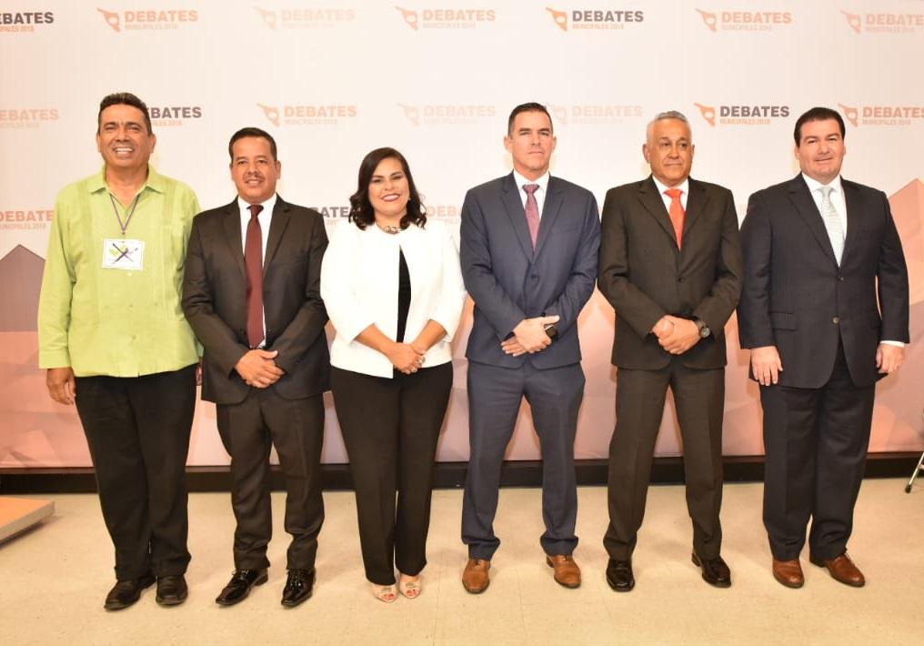 La candidata y los candidatos a la Presidencia Municipal de Guaymas presentan sus propuestas