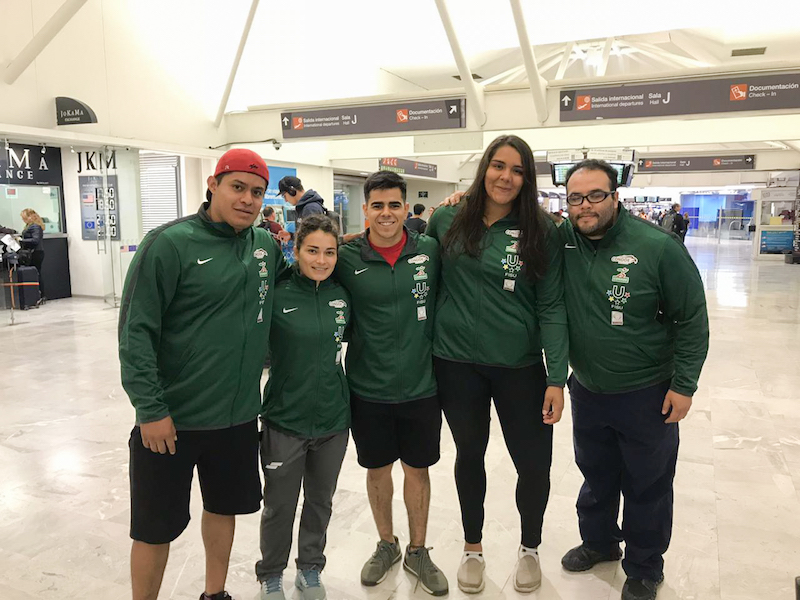Compite estudiante de la UES en Mundial de Halterofilia en Polonia