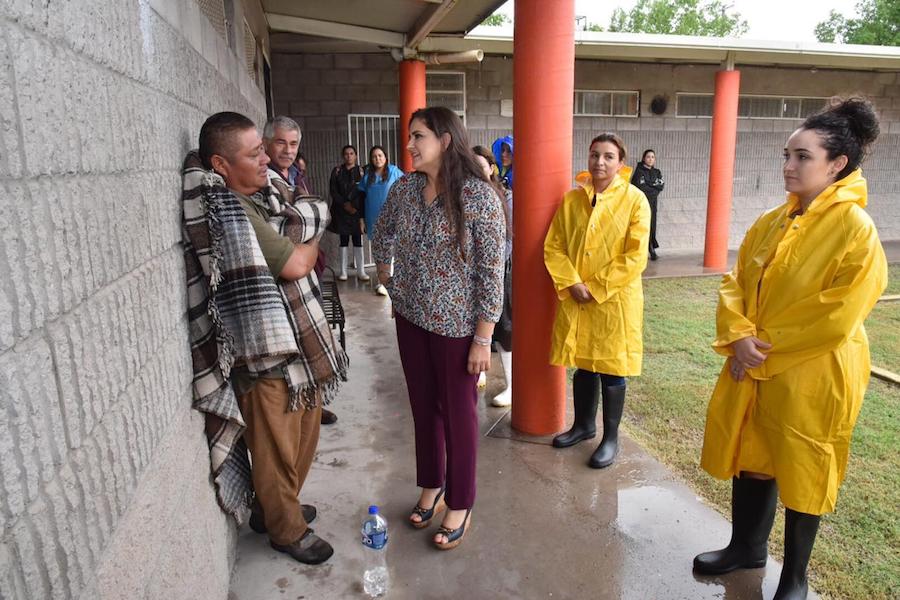 Supervisa Alcaldesa situación de los albergues y acciones de prevención