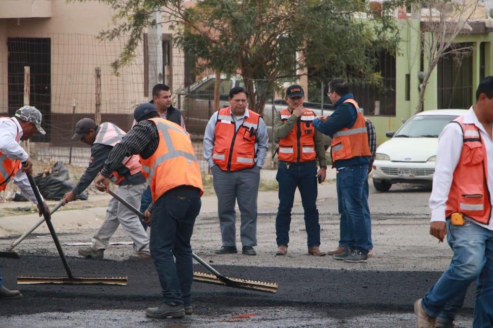 Recarpetean principales vialidades en el norte de Hermosillo
