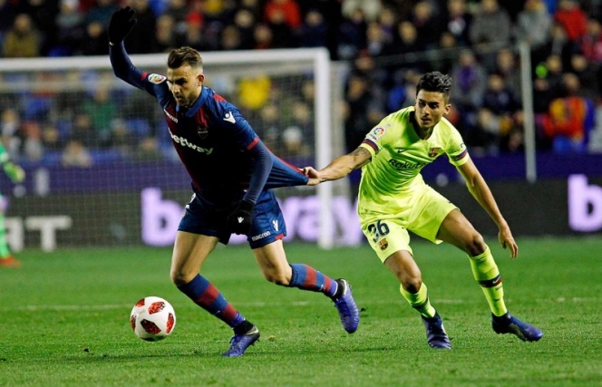 Levante sorprende al Barcelona en la Copa del Rey