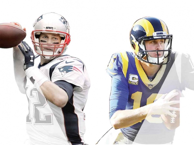 Tom Brady y Jared Goff son de épocas distintas