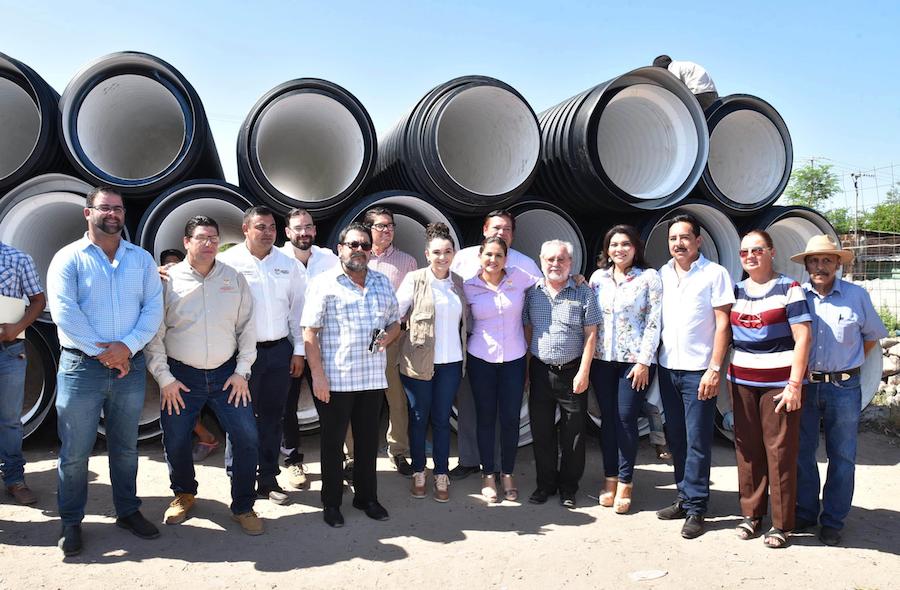 Arranca alcaldesa Celida López construcción de colector de drenaje en Miguel Alemán