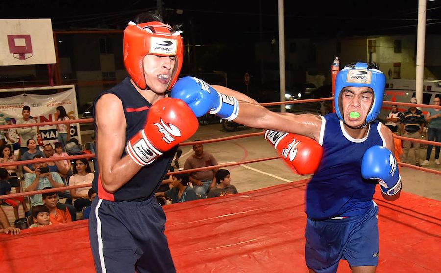 Lleva IDJH exhibiciones de box a la colonia Nuevo Hermosillo