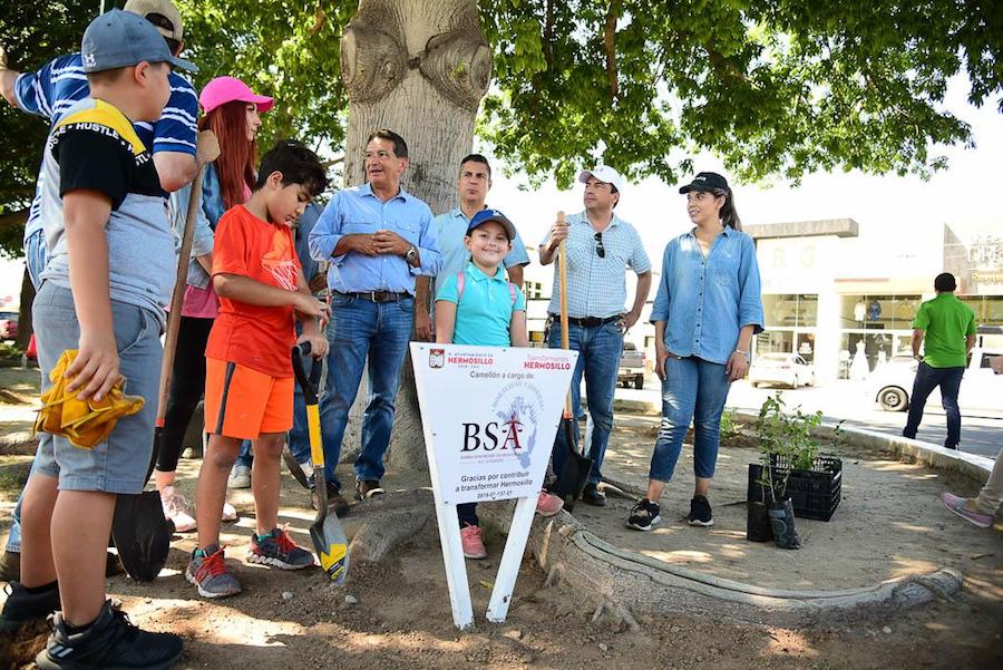 Transforman Abogados un tramo de camellón