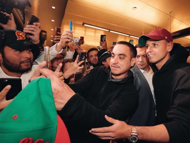 Así recibieron al ‘Chicharito’ en Los Ángeles