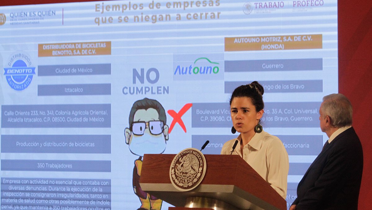 Solo el 5% de empresas incumple con medidas ante COVID-19: Luisa María Alcalde