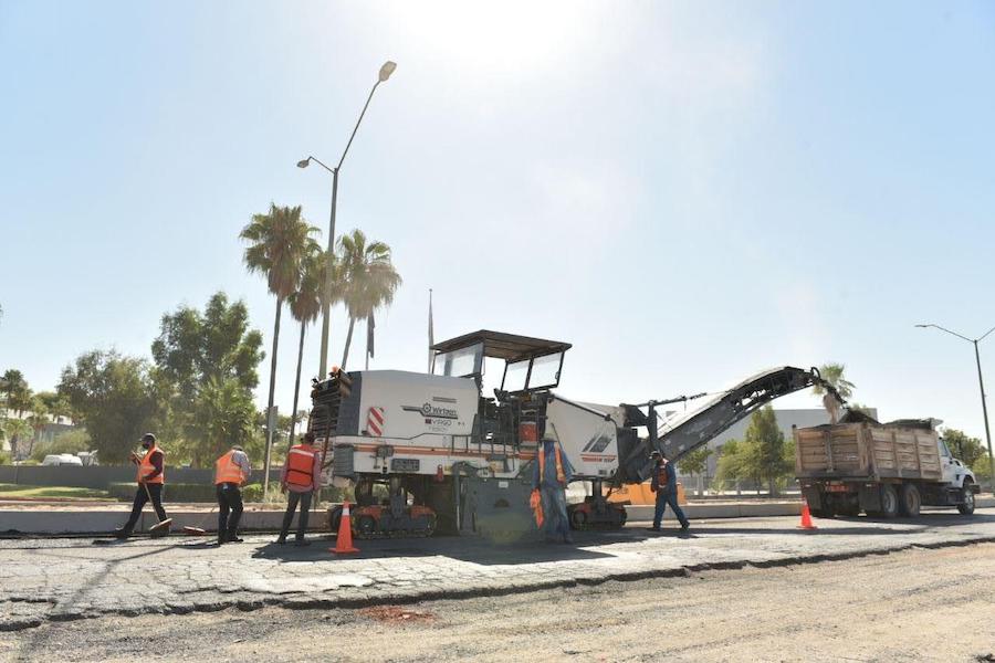Inicia rehabilitación del bulevar Enrique Mazón frente a Puente de San Pedro