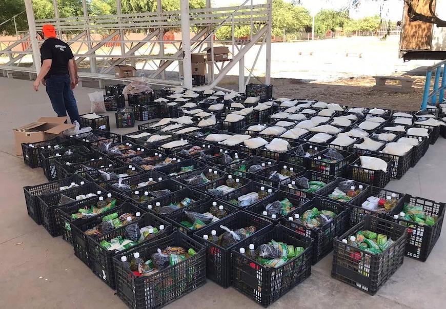 Entregan apoyos alimentarios a Triquis en Miguel Alemán