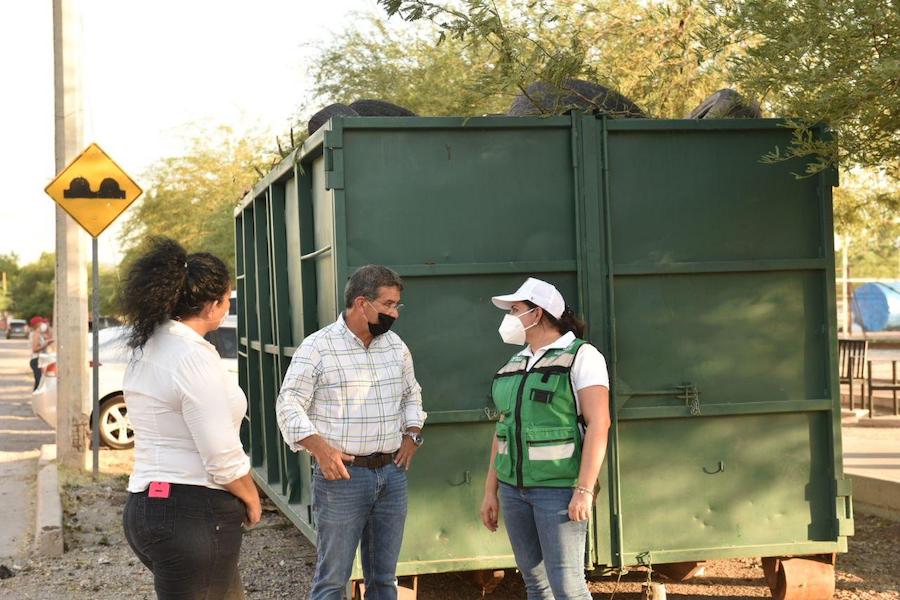 Promueve Celida López colaboración entre gobierno municipal y ciudadanos en jornadas de descacharre