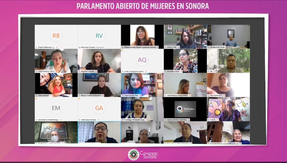 Realiza Comisión para la Igualdad de Género Parlamento Abierto de Mujeres 2020