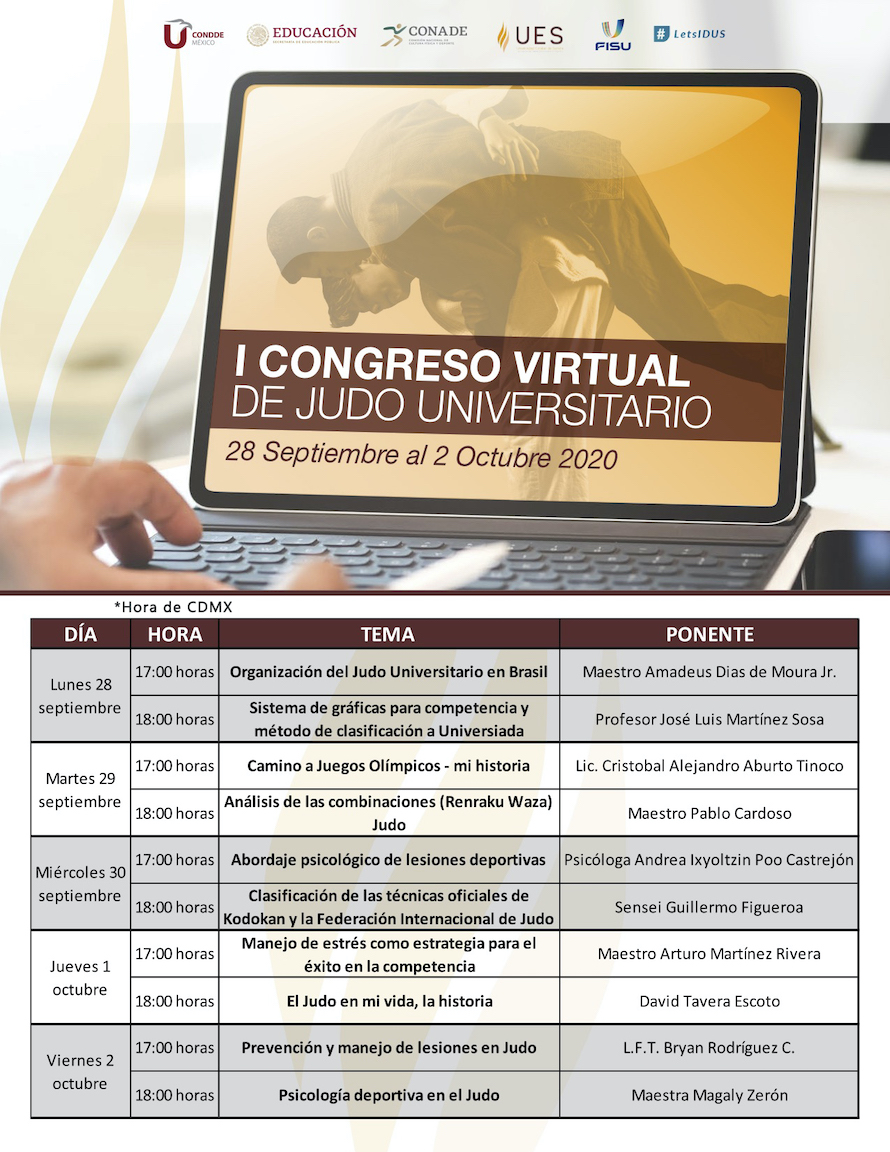 Inauguran Primer Congreso Virtual de Judo Universitario