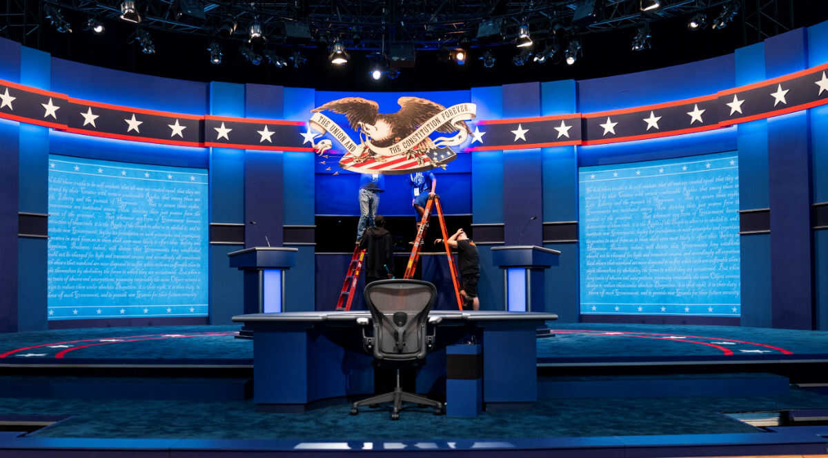 Trump vs. Biden: todo listo para el primer debate presidencial este martes