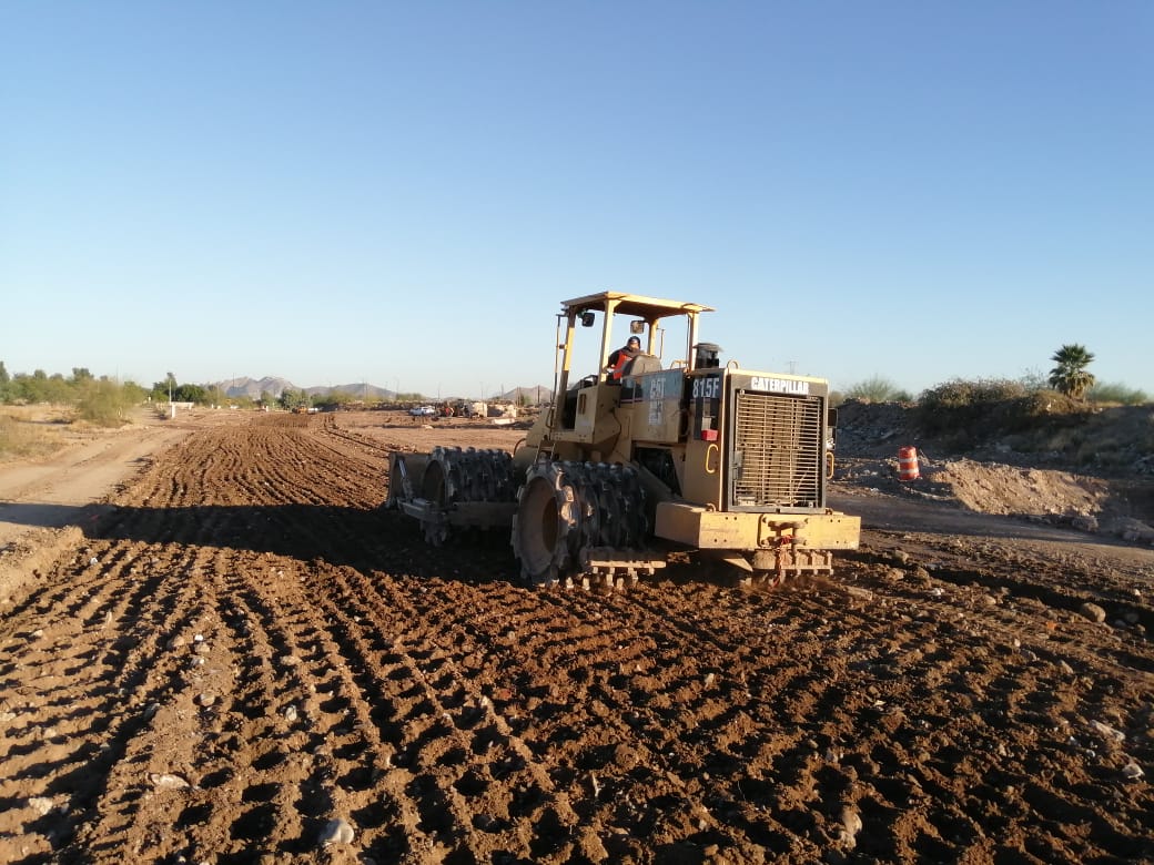 Inicia pavimentación con concreto hidráulico en la prolongación del Bulevar Serna en Hermosillo