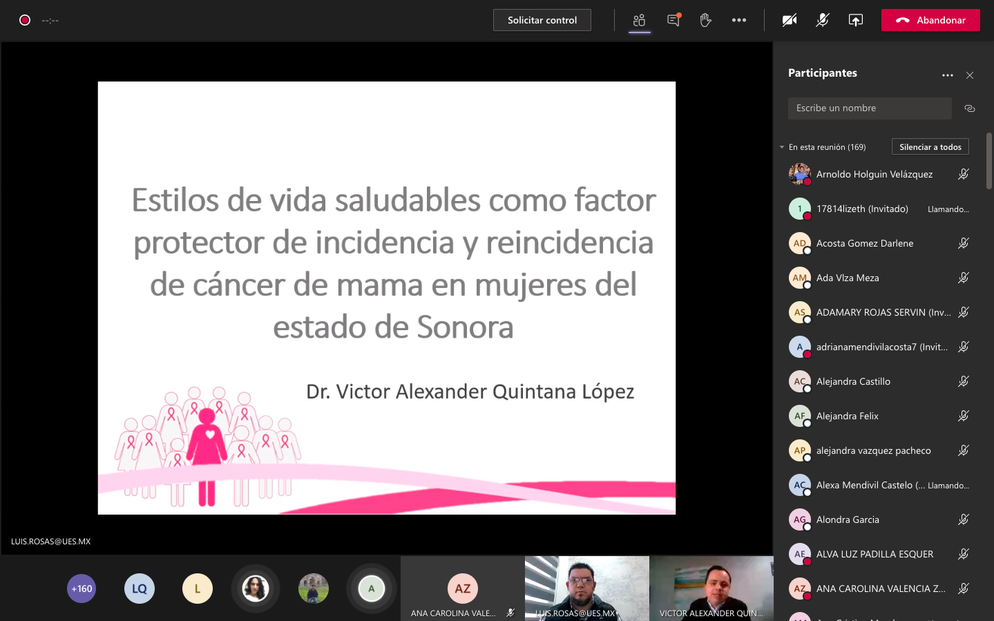 Celebran UES el Día del Nutriólogo con evento virtual Celebran UES el Día del Nutriólogo con evento virtual