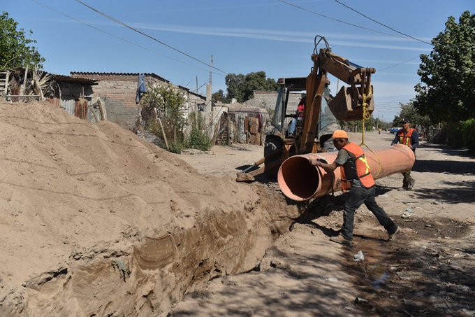 Continúa Celida López rescate de Miguel Alemán con la construcción de colectores y Planta Tratadora