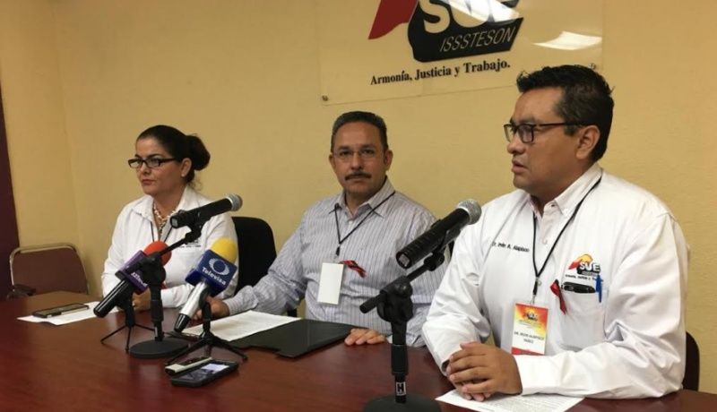 Protesta Sindicato de Isssteson en Tribunal de Justicia Administrativa