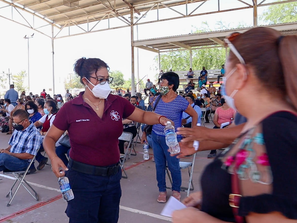Hidrata Salud Sonora en Centros de Vacunación