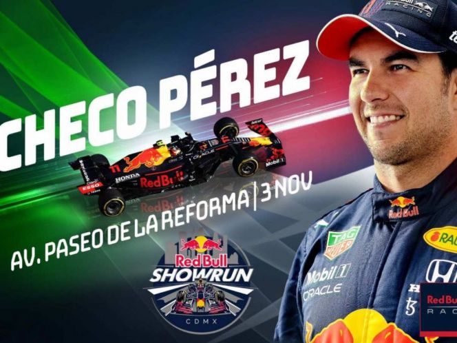 ‘Checo’ Pérez correrá su Red Bull en Reforma