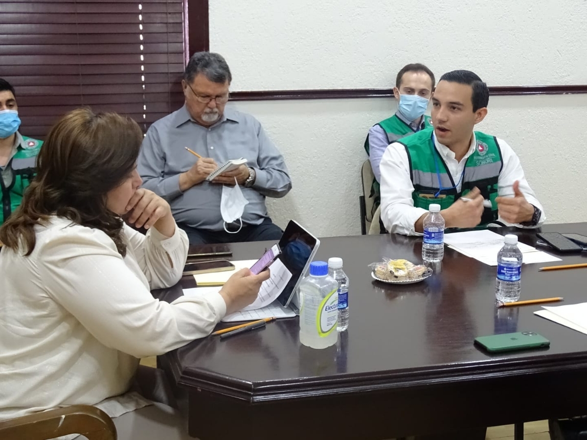 Acuerdan municipio de Guaymas y Protección Civil trabajar en conjunto por el bienestar de la población