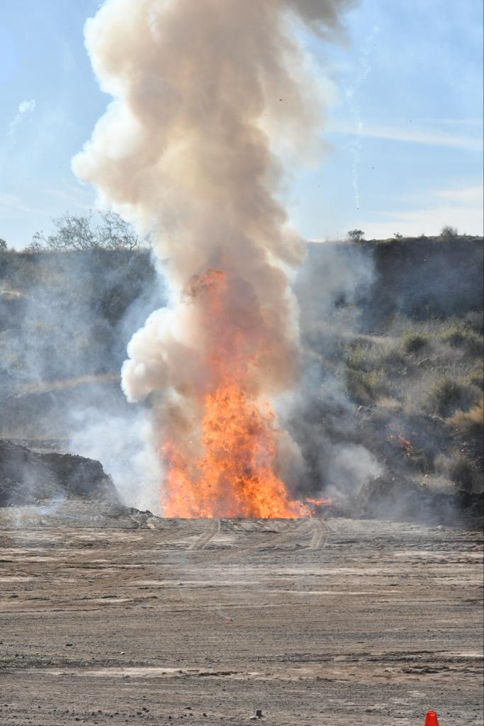 Destruyen pirotecnia asegurada durante el operativo de invierno 2021