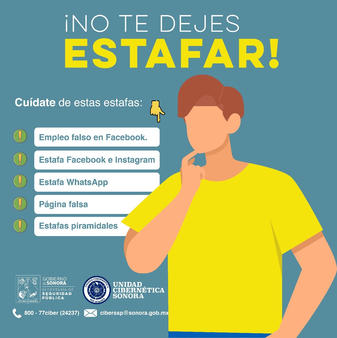 Alerta Unidad Cibernética sobre las modalidades de estafa registradas en Sonora