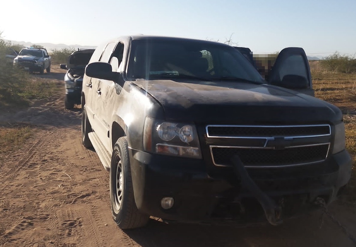 Localizan Policía Estatal y Marina vehículos blindados en Guaymas