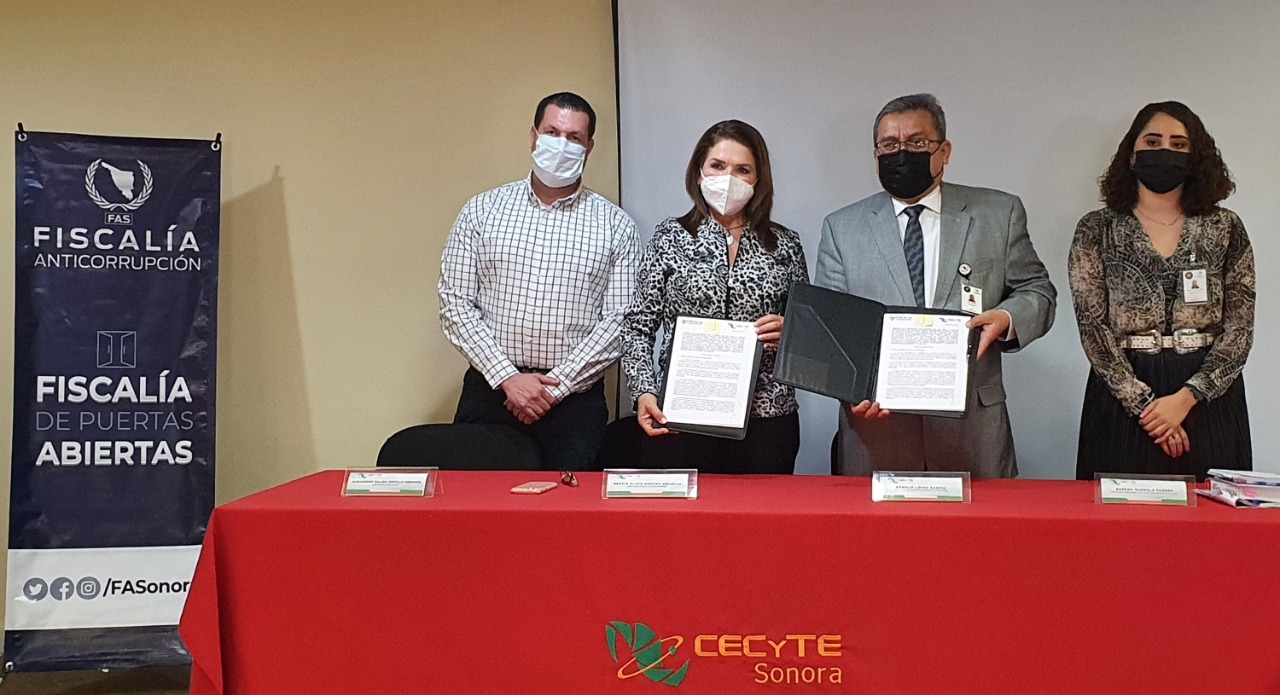 Promoverán Cecyte Sonora y Fiscalía Anticorrupción cultura de la legalidad y de la denuncia Promoverán Cecyte Sonora y Fiscalía Anticorrupción cultura de la legalidad y de la denuncia