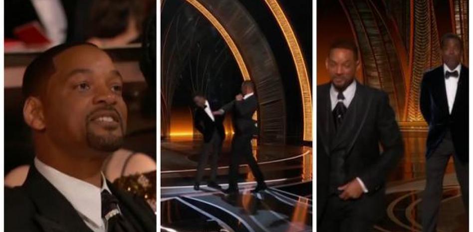 Will Smith lanza golpe a Chris Rock a mitad de la ceremonia