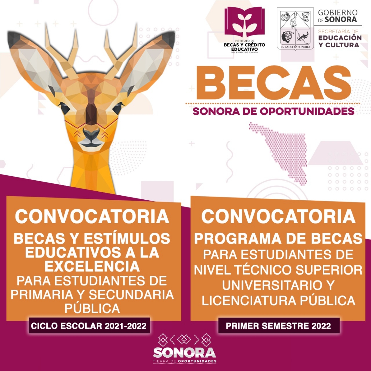 Ya están disponibles los resultados del programa de becas “Sonora de Oportunidades” Ya están disponibles los resultados del programa de becas “Sonora de Oportunidades”
