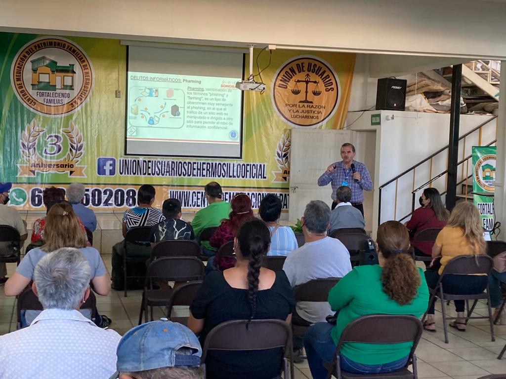 Inicia Unidad Cibernética jornada de capacitación con afiliados de la Unión de Usuarios de Hermosillo Inicia Unidad Cibernética jornada de capacitación con afiliados de la Unión de Usuarios de Hermosillo