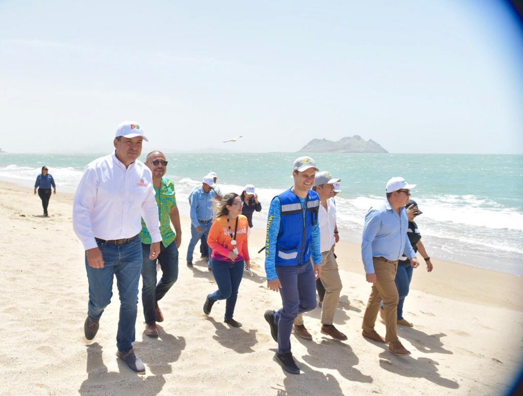 Visita Toño Astiazarán Pabellón Ambiental, Reciclacentro y áreas para turistas en Bahía de Kino