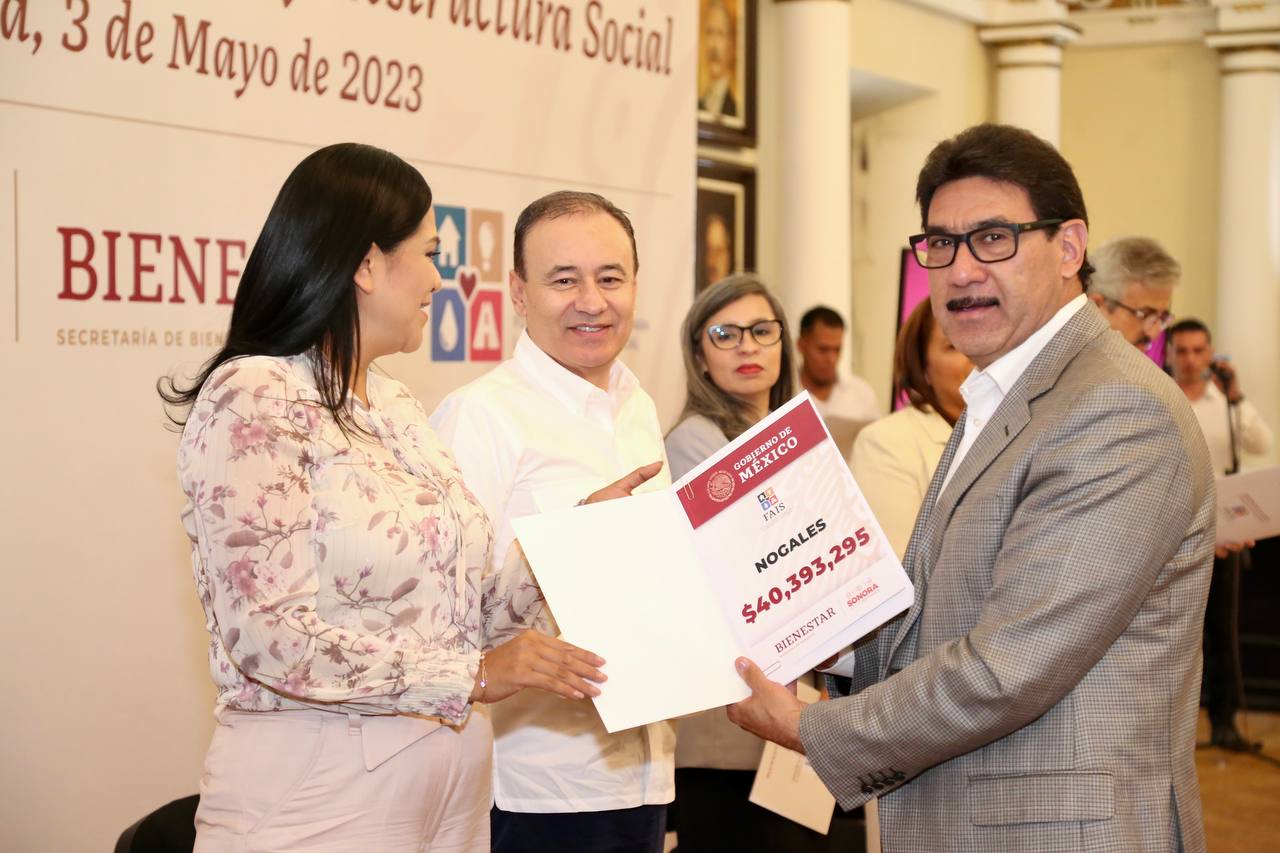 Entrega gobernador Alfonso Durazo cerca de mil 200 millones de pesos del FAIS a municipios
