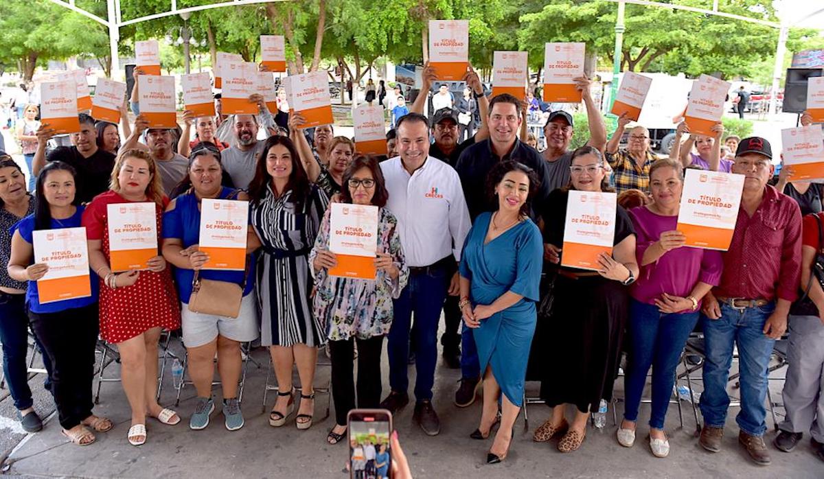 Rebasa Toño Astiazarán meta de entrega de títulos de propiedad