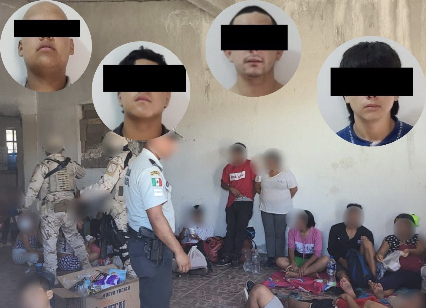 Policía Estatal y Sedena rescatan 56 inmigrantes privados de la libertad en Sonoyta