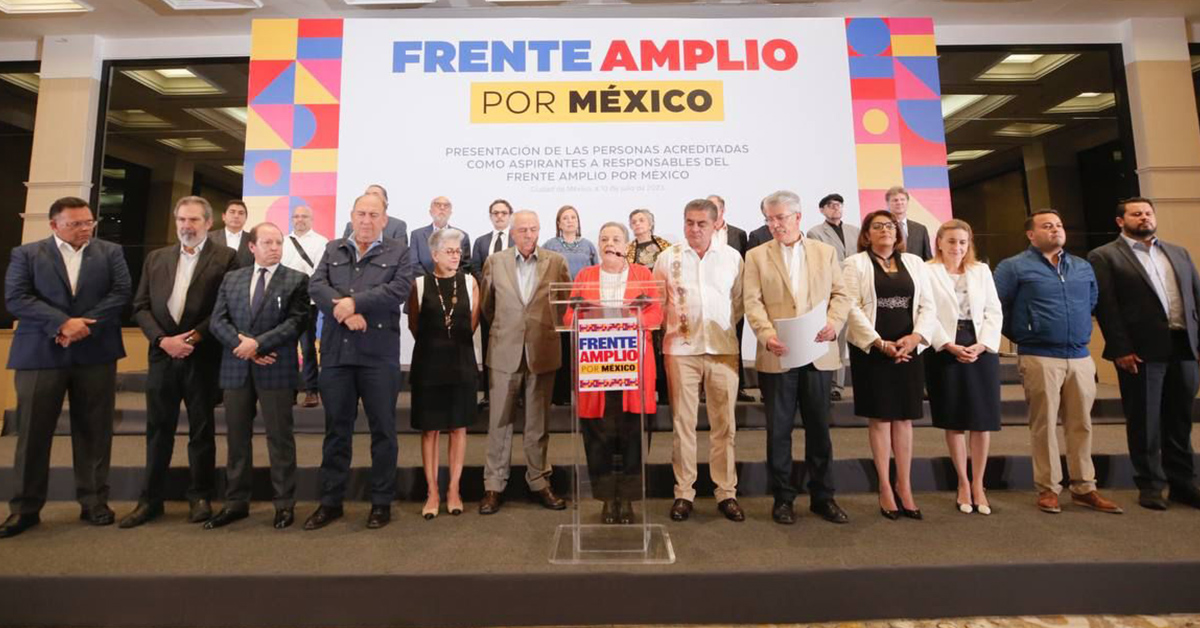 De 33 aspirantes fueron solo 13 quienes cumplieron con todos los requsitos: Frente Amplio por México