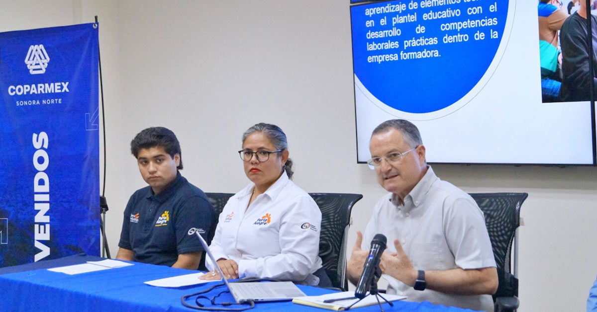 Coparmex Sonora Norte será un vínculo entre la comunidad estudiantil y el sector empresarial con el modelo de Formación Dual Coparmex Sonora Norte será un vínculo entre la comunidad estudiantil y el sector empresarial con el modelo de Formación Dual