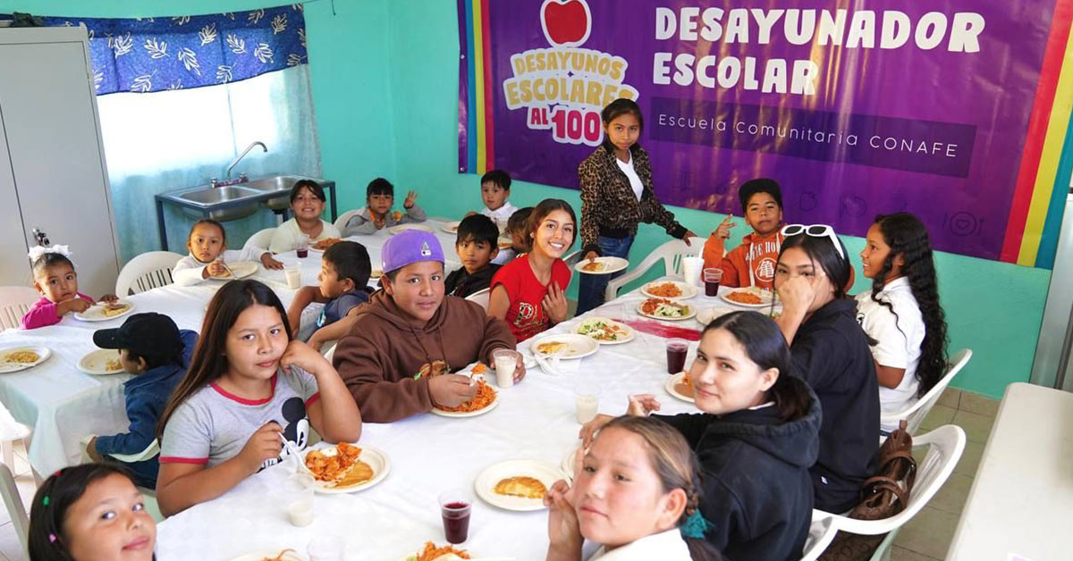 Por primera vez en la historia el programa de Desayunos Escolares atiende a escuelas CONAFE Por primera vez en la historia el programa de Desayunos Escolares atiende a escuelas CONAFE
