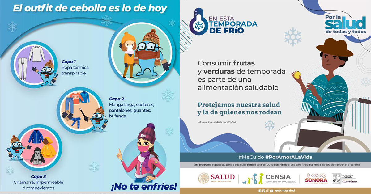 Salud Sonora llama a cuidarse de las bajas temperaturas