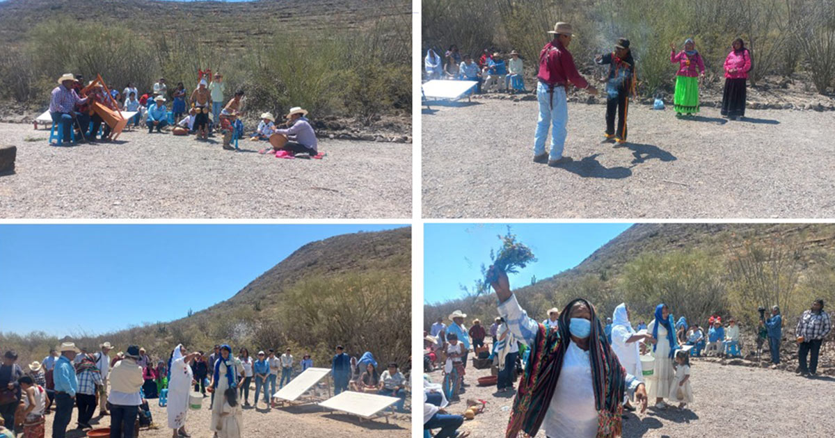 Con rituales ancestrales, representantes de los Pueblos Indígenas Mayo, Yaqui, Comcaac, Guarijío, Pima y Tohono O’odham realizan ceremonia de petición de lluvias Con rituales ancestrales, representantes de los Pueblos Indígenas Mayo, Yaqui, Comcaac, Guarijío, Pima y Tohono O’odham realizan ceremonia de petición de lluvias